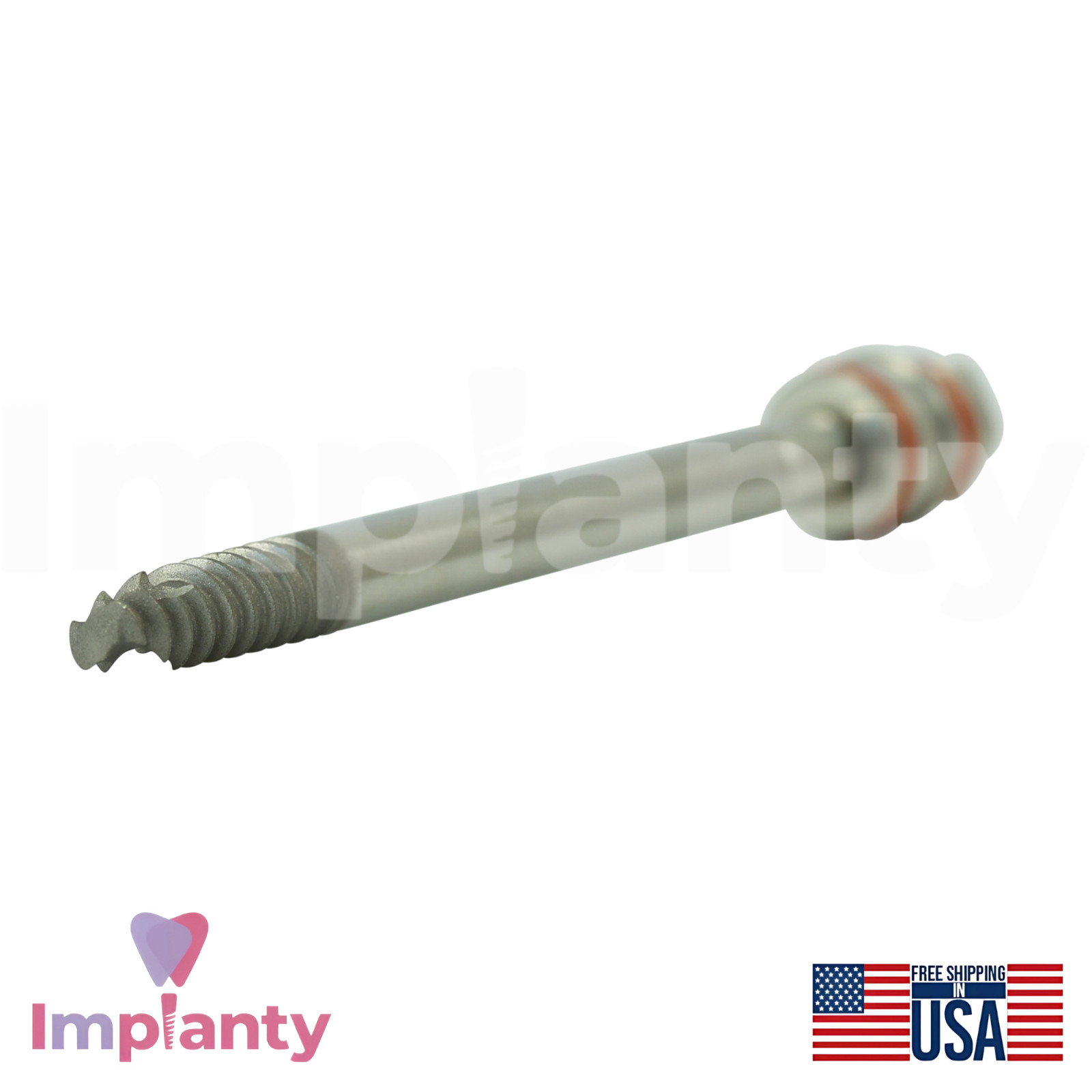 GDT ZYG Dental Fixture Ø4.2mm Diameter Titanium Int Hex 2.42mm Connection