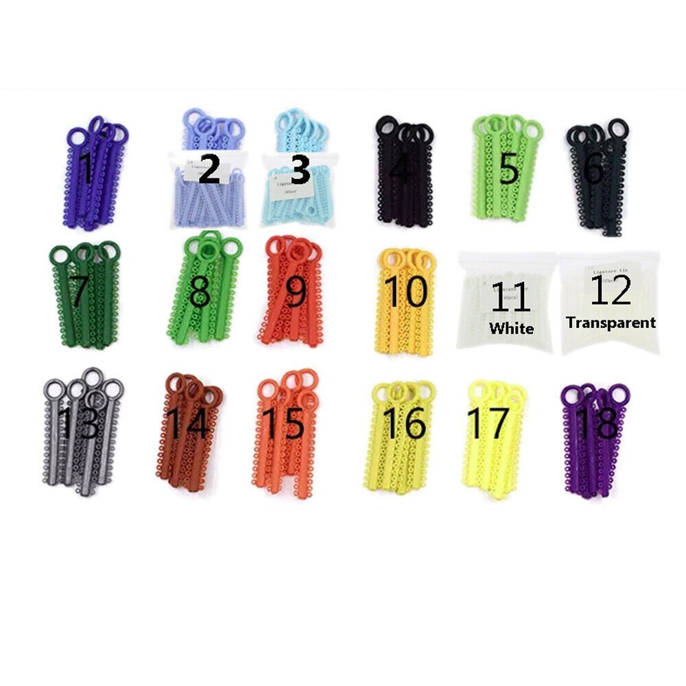 1040Pcs Dental Ortodoncia Ligature Ties Elastic Rubber Bands Ligaturas Bandas