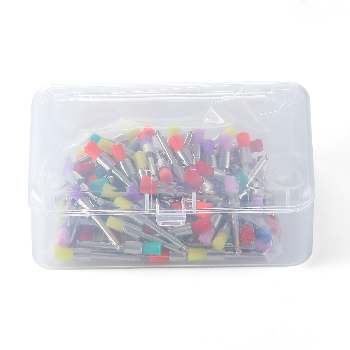 100pcs/Pack Dental Nylon Polishing Polisher Prophy Brushes Flat Latch Type RA