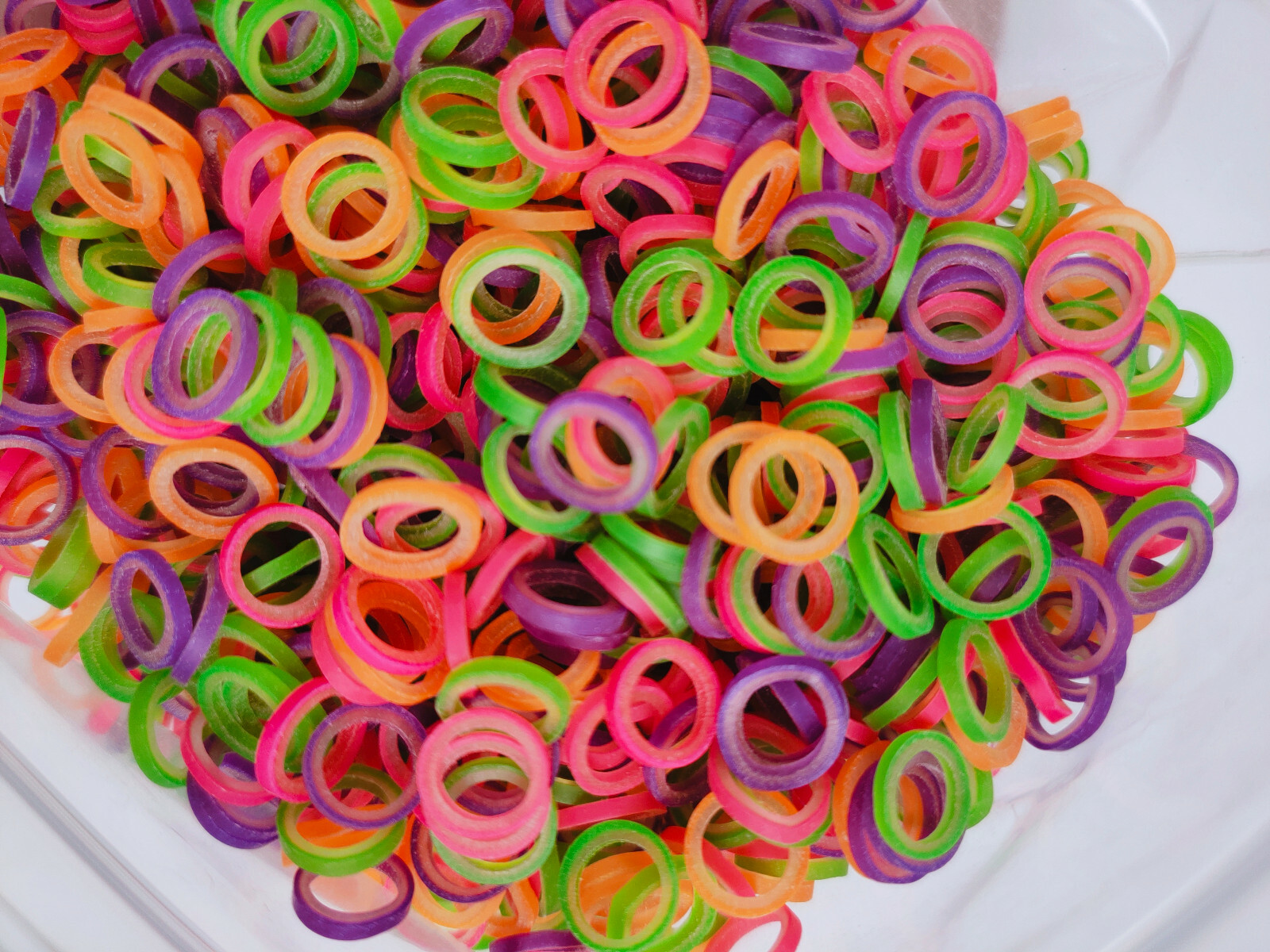 6.5OZ Dental Orthodontic Elastics Rubber Bands Ties Super Elastic Colorful 4Size