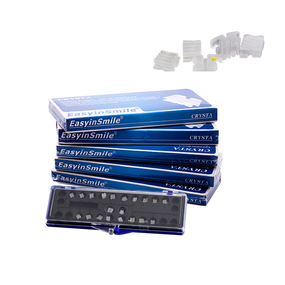 5XDental Orthodontic Ceramic MINI Brackets Clear Braces Roth MBT 018 022” 3/345