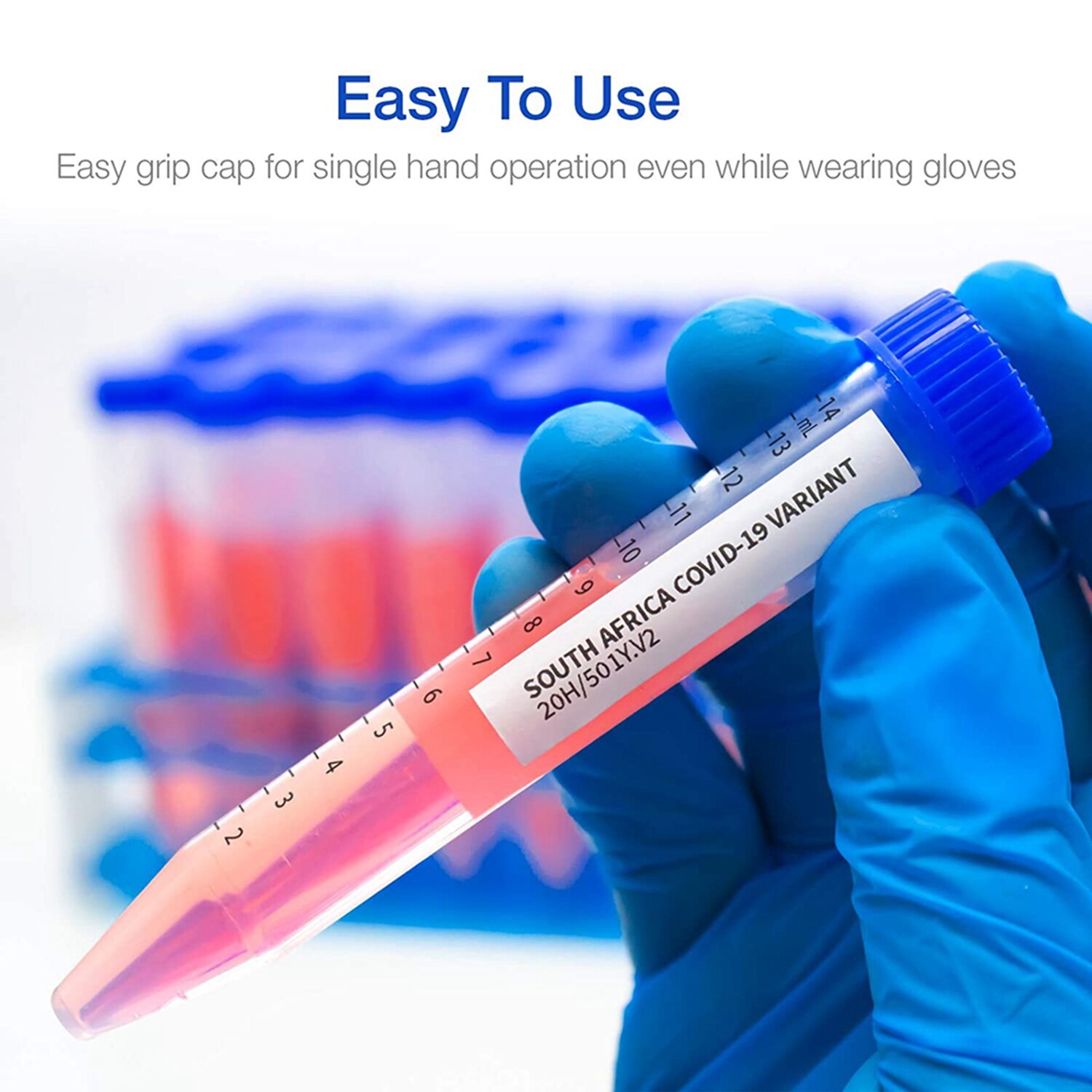 2500x 15mL Polypropylene STERILE Centrifuge Tubes Caps Conical Bottom LEAK-PROOF