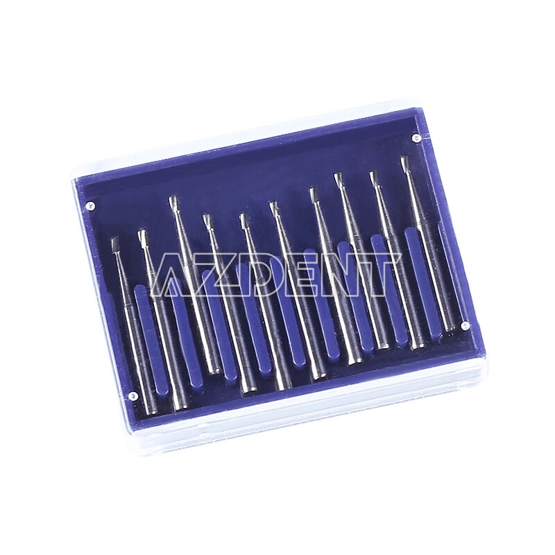 AZDENT Dental Tungsten Carbide Tungsten Steel Burs for High Speed Handpiece