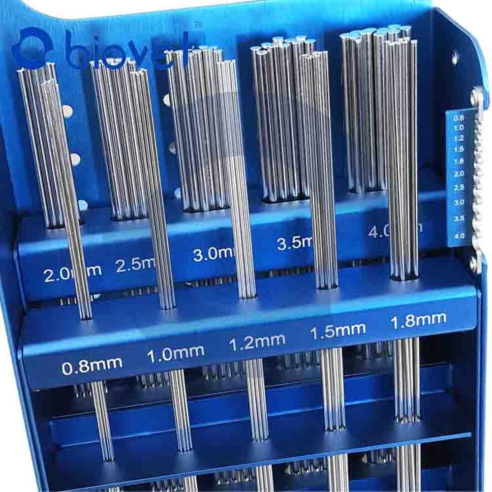 100PCS Kirschner Wires Case Animal Orthopedic Instrument Box Sterilization Tray