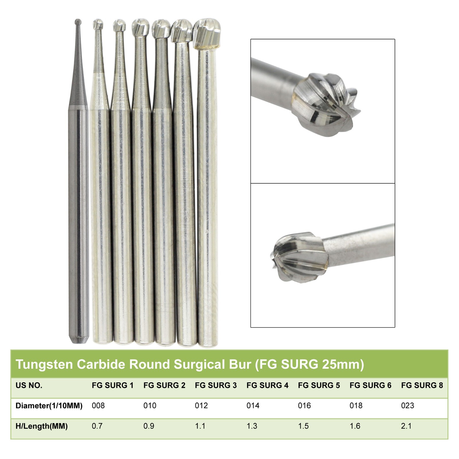 Wave Dental Surgical Length Bur 25mm Tungsten Carbide FG SL Midwest FGOS FG SURG