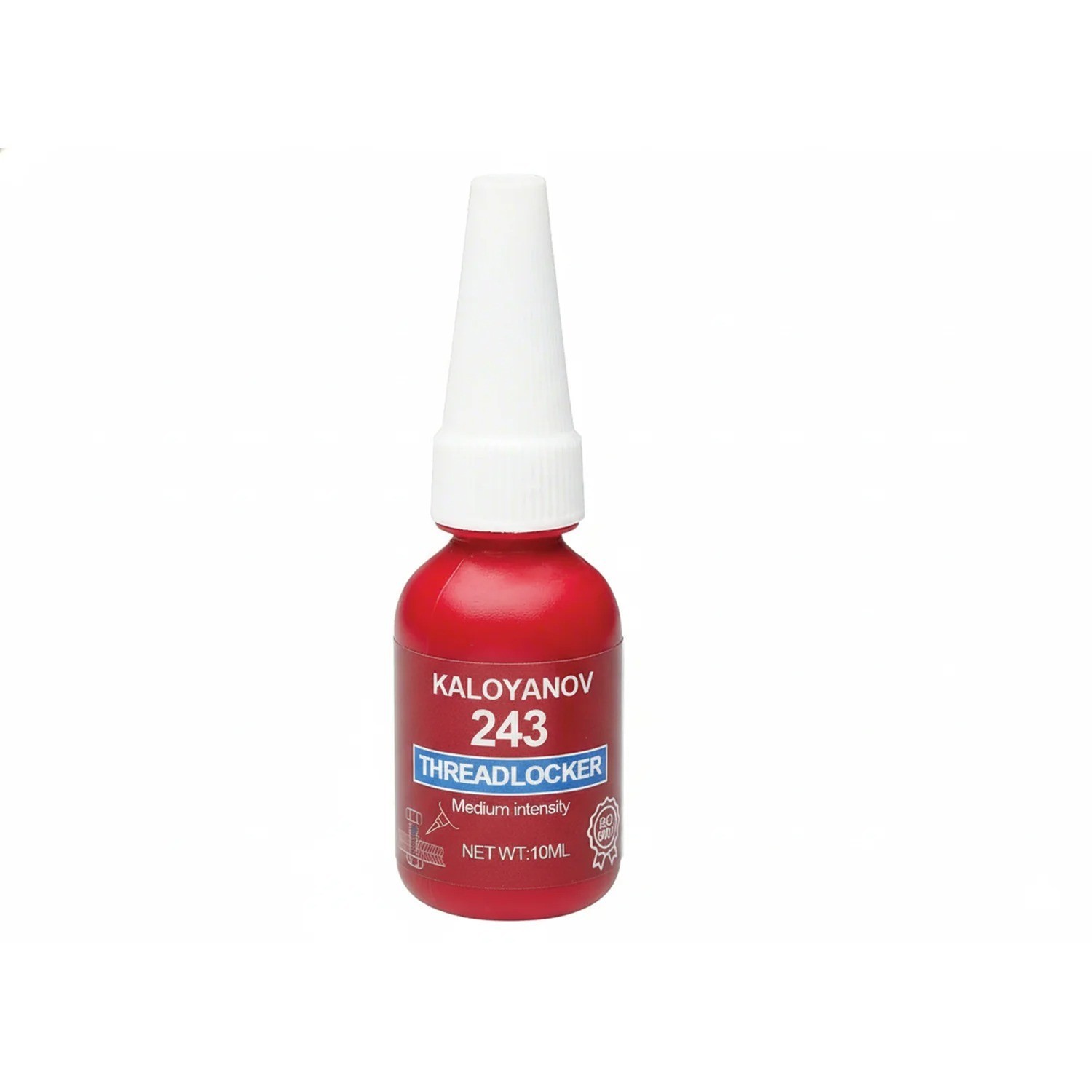 10/50ml Threadlocker 243 Blue Medium Strength Removable Thread Lock Adhesive
