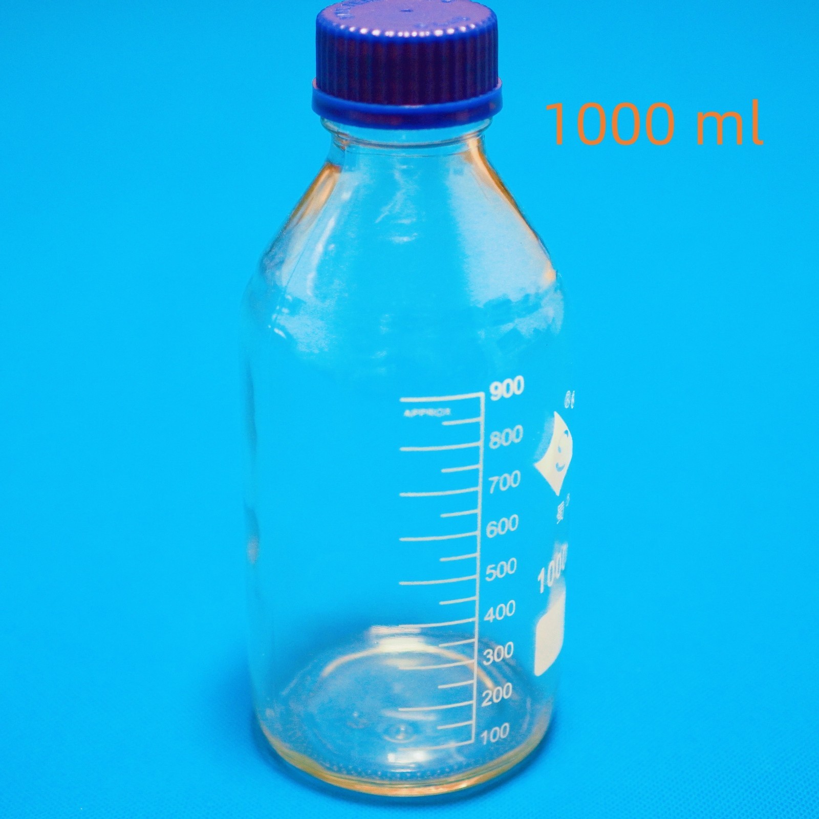 Lab glass reagent bottle 1000 ml x 1 pc, 500 ml x 2 pcs/lot , heavy wall